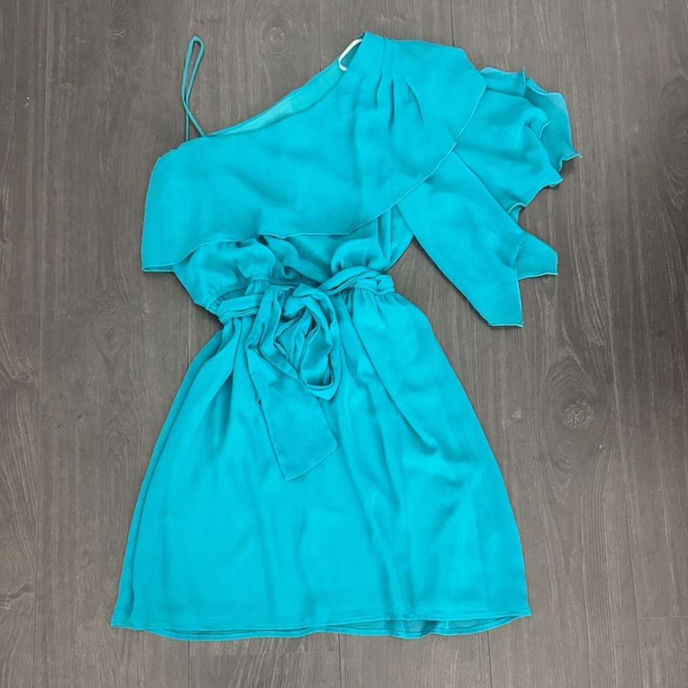 Teeze Me Vibrant Blue One-Shoulder Dress